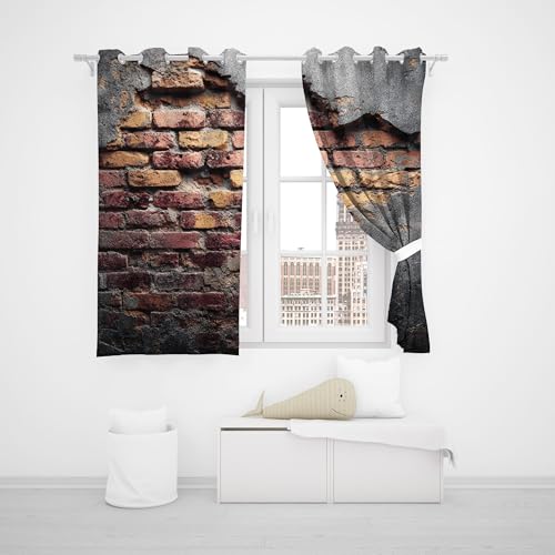 Rideau anti-froid et bruit pour chambre | Occultant gris 140x245 cm