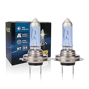 XELORD H7 Halogen Lampe Auto 55W 12V Halogen-Scheinwerferlampe Glühbirne H7 Abblendlicht, E – Prüfzeichen, 2 Stück …