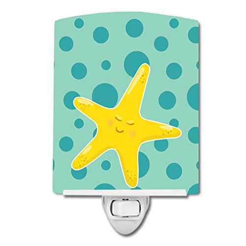 Lámpara de noche cerámica Beach Starfish multicolor miniatura 1