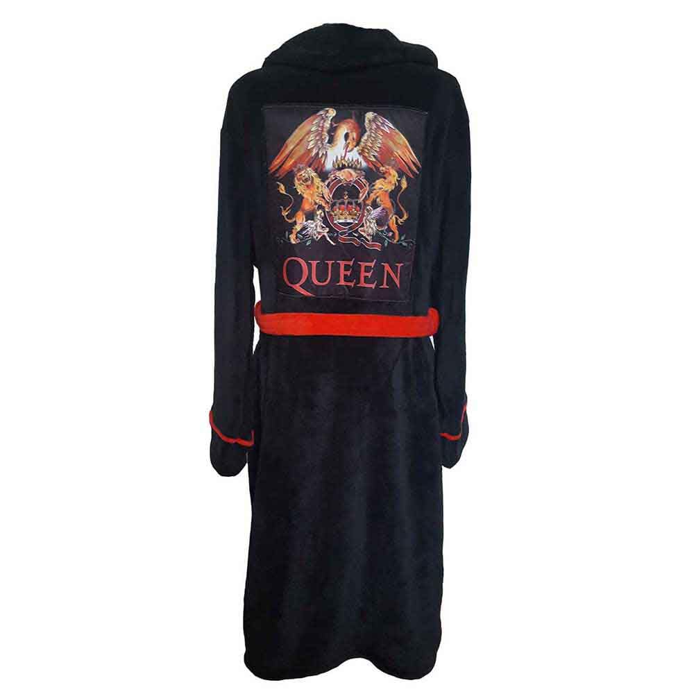 Queen Men's Black Terminal Queen: Classic Crest Bathrobe (Accappatoio Unisex Tg. L) Merchandising