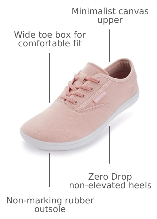 Image of WHITIN Women's Wide Toe Box Canvas Barefoot Shoes W87