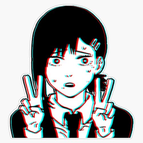 3D Kobeni Higashiyama (Chainsaw Man) Sticker Vinyl Waterproof Sticker Decal Car Laptop Wall Window Bumper Sticker 5'