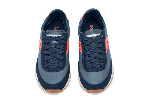 Saucony Trainer 80 KDZ (Little Big Kid) Sneaker, Navy/Red, 1 US Unisex - image 3