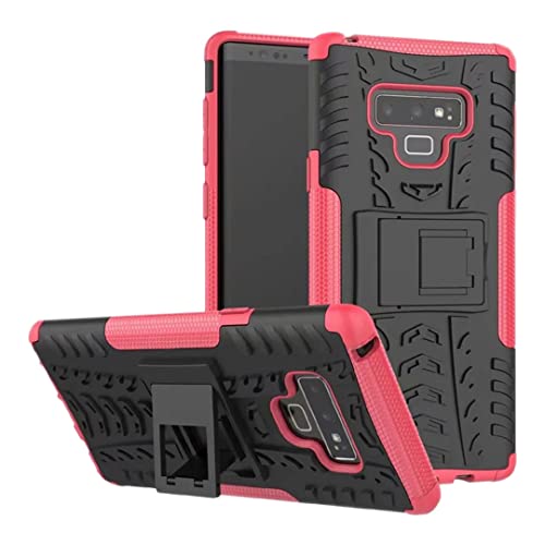 Wigento Funda híbrida para Samsung Galaxy Note 9 N960 N960F, 2 piezas, color negro y rosa