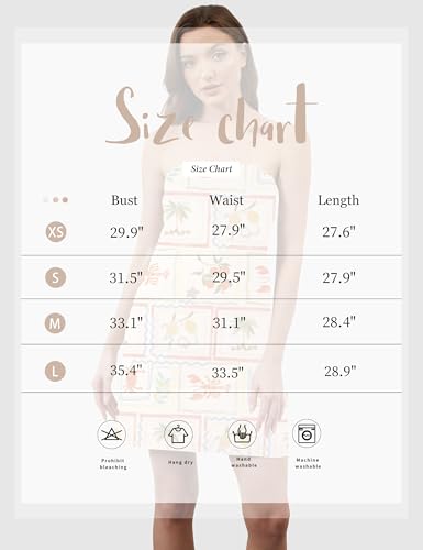 TERIVEEK Women Strapless Linen Tube Mini Dress Summer Boho Beach Sundress — view 5