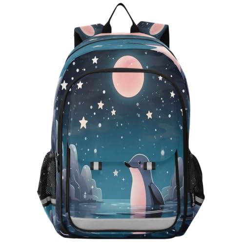Sac à dos scolaire pingouin pour enfants et adolescents