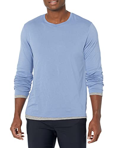 Vince Men's Dbl Layer L/S Crew