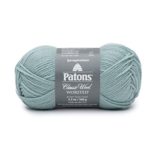 Patons Classic Wool Seafoam Yarn - 5 Pack of 3.5oz/100g - Wool - 4 Medium - 210 Yards - Knitting/Crochet