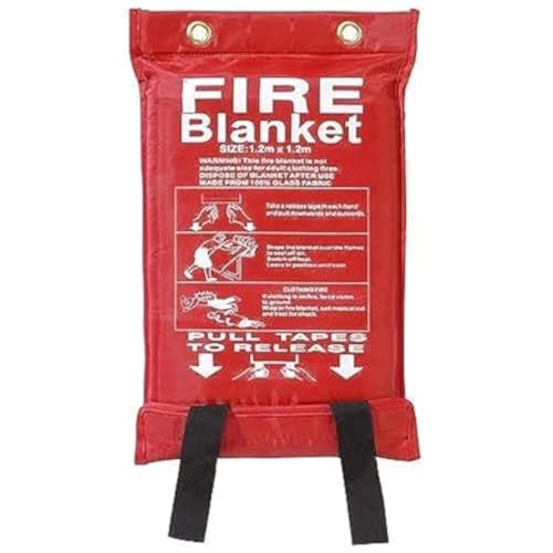 Fiberglass Fire Emergency Blanket - 1.2x1.2m