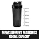 2 Stück Proteinshaker Flasche, Protein Shaker Bottle, Eiweiß Shaker, Protein Shaker mit 2 Mixball Edelstahl + 2 Schaumstoffbürste für Fitness Eiweiß, Auslaufsicherer Deckel mit Schlaufe, 700ml