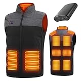 [ＭＩＲＩＫＯＯ] 電熱ベスト ヒーターベスト 12000mAh大容量バッテリー付き 電熱ジャケット 取り外しフード付き 12箇所発熱 前後独立設定 3段階温度調整 加熱服 水洗え 屋外作業 男女兼用