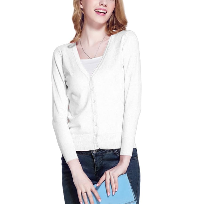 Cárdigan corto ligero para mujer elegante chaqueta de punto fino con botones tradicionales