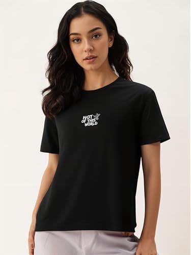 Image of Mack Jonney Oversized | Loose Fit | Half Sleeves 100% Cotton Round Neck Printed T-Shirt for Women-Mack640755