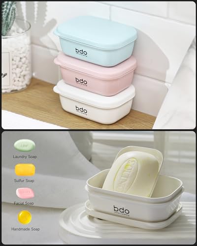 image for Doter Travel Soap Case, Leakproof Soap Container with Lid, Portable Ba