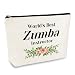 Zumba Instructor Gifts Zumba Gift for Women Makeup Bag Zumba Teacher Appreciation Gift Zumba Dance Fitness Gift Thank You Gift for Zumba Teacher Coach Instructor Cosmetic Bag Travel Toiletry Bag