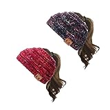 KQueenStar Damen Gestrickt Stirnband -1/2/3/4 Stück Elastische Häkelarbeit Headwrap Design Stirnbänder Winter Kopfband Haarband Crochet Headwrap Ohr Wärmer, Schwarz D, Einheitsgröße