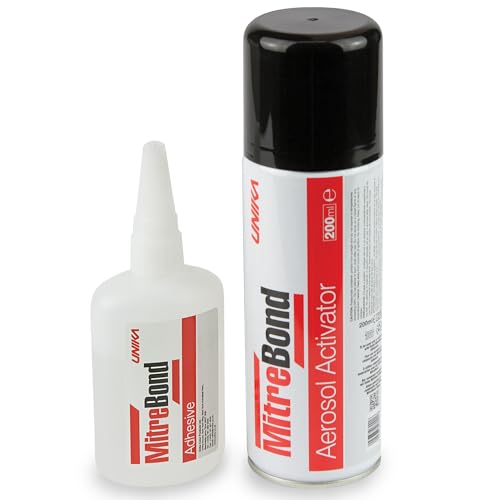 UNIKA MitreBond Superglue & Aerosol Activator