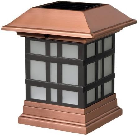 Deckorators 117686 Solar Dynasty Copper Post Cap with Gunmetal Black by Deckorators