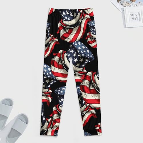 U.S.A. Flag Scarf Top Hat Men's Pajama Pants Lounge Pant Sleepwear PJ Bottoms3