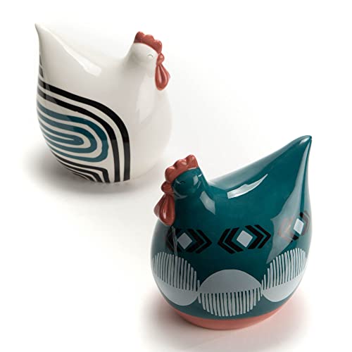 Générique Poule Déco Porcelaine 16cm Aya Amadeus (Vendue à l'unité, modèle aléatoire Selon Stock Dispo)