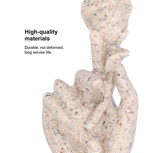 Estátua de Mãos, Cor de Lama Artística Única Bela Resina Artesanato, para Escritório em Casa