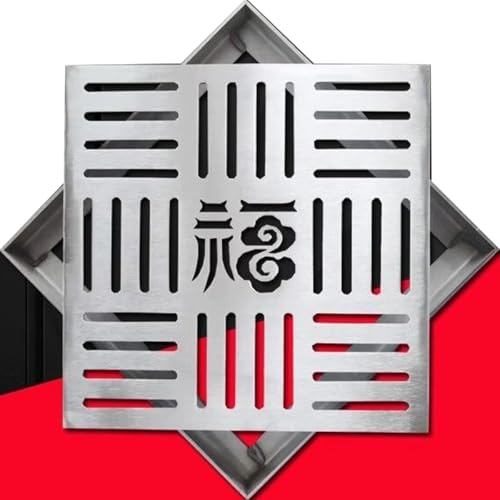 Kit de couvercle de drain métallique au design carré pour une finition extérieure durable