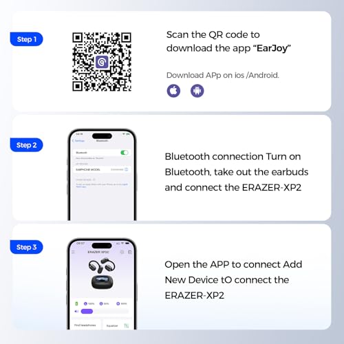 Ki Übersetzer Kopfhörer, 3-in-1 Übersetzungskopfhörer mit echtzeit übersetzung, 135 Sprachen Kopfhörer Übersetzer Echtzeit mit App, 50H Open Ear kopfhörer für iOS und Android, Reisen und Reisen XP2