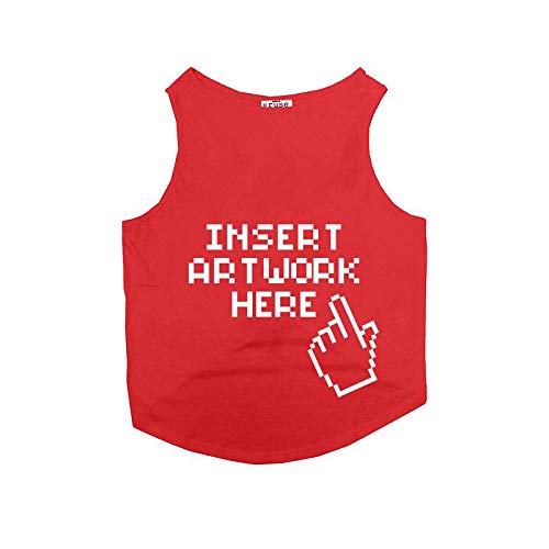 Customizable Dogs Summer Vest, Tank/T-Shirt! Send Your Custom Artwork to us via Whatsapp or E-Mail to Customize.Color-Poppy Red/Size-/XXL (Full Grown Saint Bernard, Great Dane etc.) (B08WHM6WV3) Amazon Price History, Amazon Price Tracker