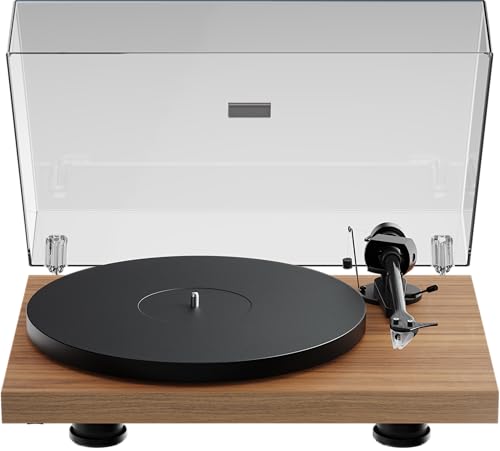 Pro-Ject Debut Evo 2 Platine audio de nouvelle génération avec bras de lecture en carbone et commutation électronique de vitesse - Fabriqué en Europe (bois...