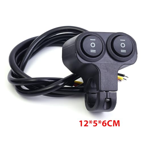 Interruptor de faro de 12V con doble botón para control de foco y bocina 2