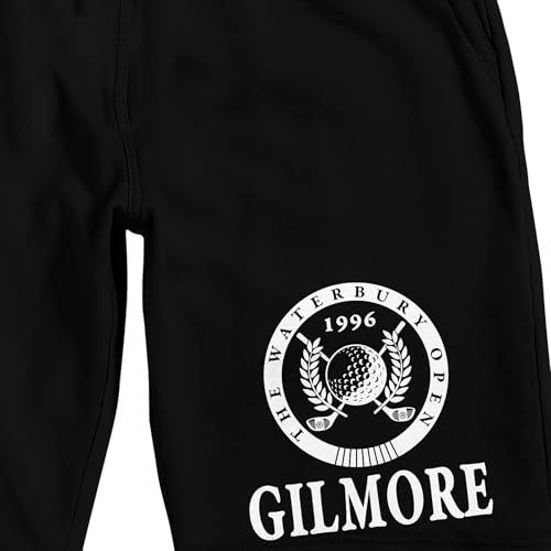 Bioworld Happy Gilmore Golf Emblem Adult Black Sleep Pajama Shorts2