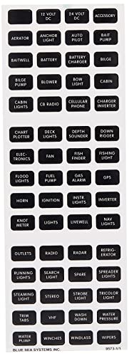 Blue Sea Systems 8371 Water Resistant Circuit Breaker Panel 8 Position-Black #TOP3