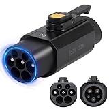 [Strong Compatibility]: This EV adapter converts Type 2 (IEC 62196) male to Type 1 (SAE J1772) female, making it compatible with most electric vehicles that use the J1772 standard. [Safety and Protection]: The adapter meets CE and ROHS standards and ...