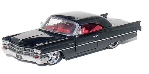 Jada Toys Dub City - 1963 Cadillac Series 62 1:24 Black with Red
