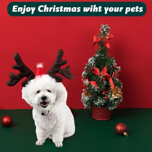 Weihnachten Haustier Stirnband Hund Katze Rentier Geweih Haarreif Für Haustier Hund Weihnachts-Kopfschmuck Für Hunde Für Weihnachts Geschenk Kostüm Outfit Für Hunde Katzen