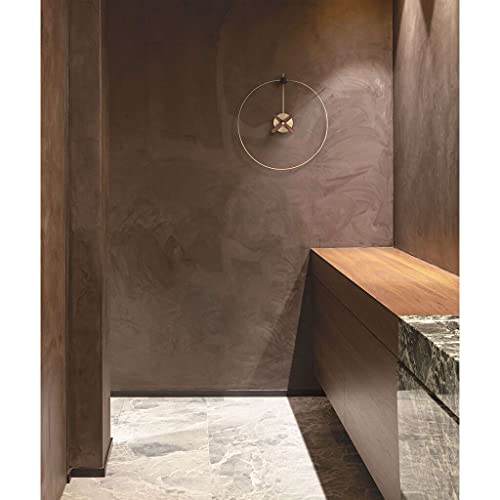 Nomon Micro Anda G Wall Clock | Brass/Walnut #TOP3