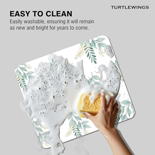 Image of TURTLEWINGS | Mousepad | Smiley - 22x18 cm, 3mm Thick | Abstract Design Non-Slip Rubber Base | Office, Study & Gaming Use | Premium Smooth Surface 11 12
