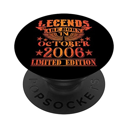 Cumpleaños Octubre 2006 Edición Limitada Regalo Used Vintage PopSockets PopGrip Intercambiable