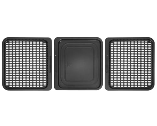 Image of AMERICAN MICRONIC 15 L Digital Air Fryer Oven | 1600W TurboTunnel Fresh Air Technology | 200C Max Temp | 90-Min Timer | 8 Preset Menus | | Includes Recipe Book | (Black & Steel) (AMI-AFD-150LDx)