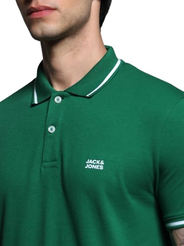 Image of Jack & Jones Men's Yellow Polo Collar Slim Fit T-Shirt