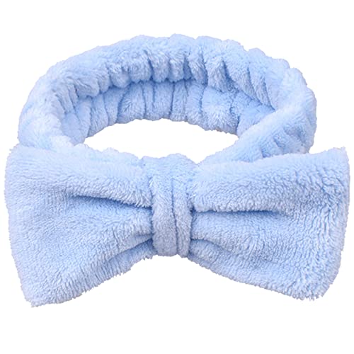 Spa Headband, Bow Makeup Headband For Washing Face, High Elasticity Bowknot Coral Fleece Skincare Headbands For Women Girls #TOP5
