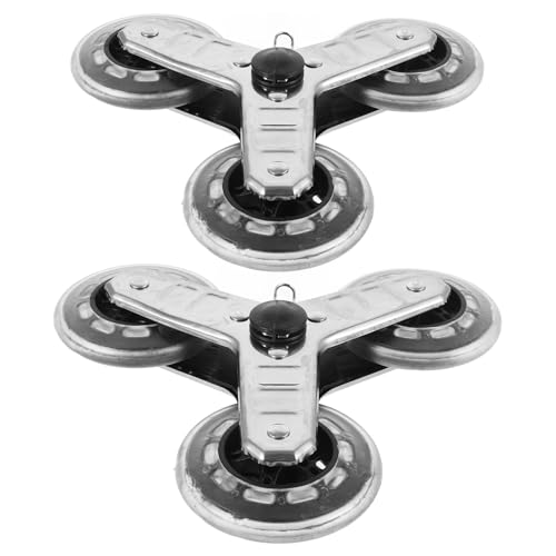 TEHAUX �X�e�����X�|�O�p�`�J�[�g�L���X�^�[ �K�i���~�Ή������p�z�C�[�� �É��݌v���ʘH�ʈړ������V���b�s���O�J�[�g�p 2�Z�b�g