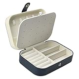 【Hochwertiges Material】 - Bezug aus Premium PU-Kunstleder, anschmiegsames Innenfutter aus Samt schützt sorgfältig Ihren Schmuck vor Kratzern.
