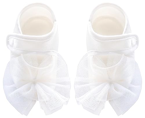 Lilax Baby Girl Tulle Princess Tutu Wedding Dress 3 Piece Set with Matching Shoe and Headband4