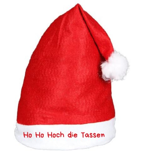 Alsino Ho Ho Hoch die Tassen Weihnachtsmütze Deluxe Nikolausmütze...