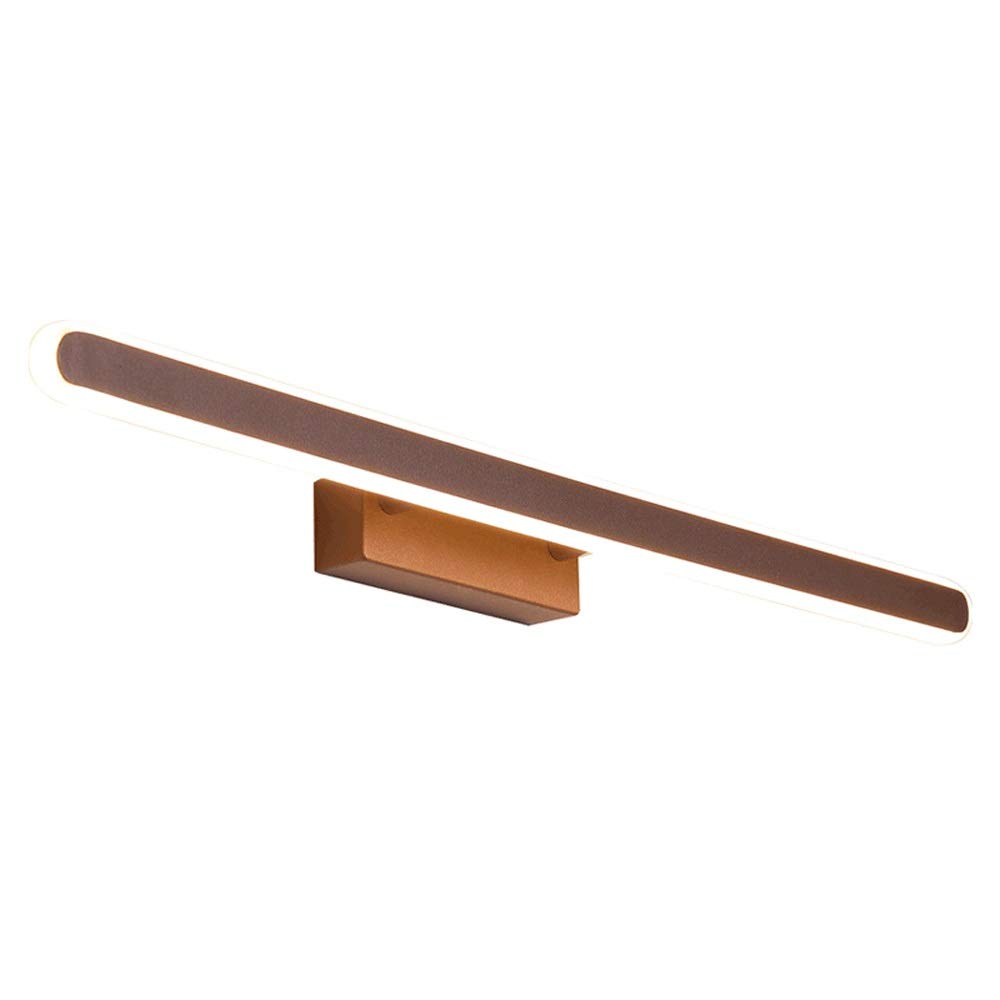 YTBHSHXZ wall Light， 15W LED Mirror Light Aluminum Wall Lamp 40cm X 7cm Brown