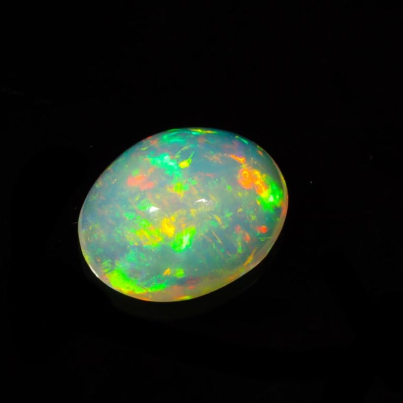 Cabochon d'opale éthiopienne 8x10 mm pour création de bijoux de qualité AAA