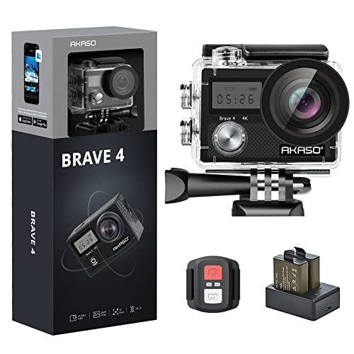 箱やバッテリーがついたアクションカメラ