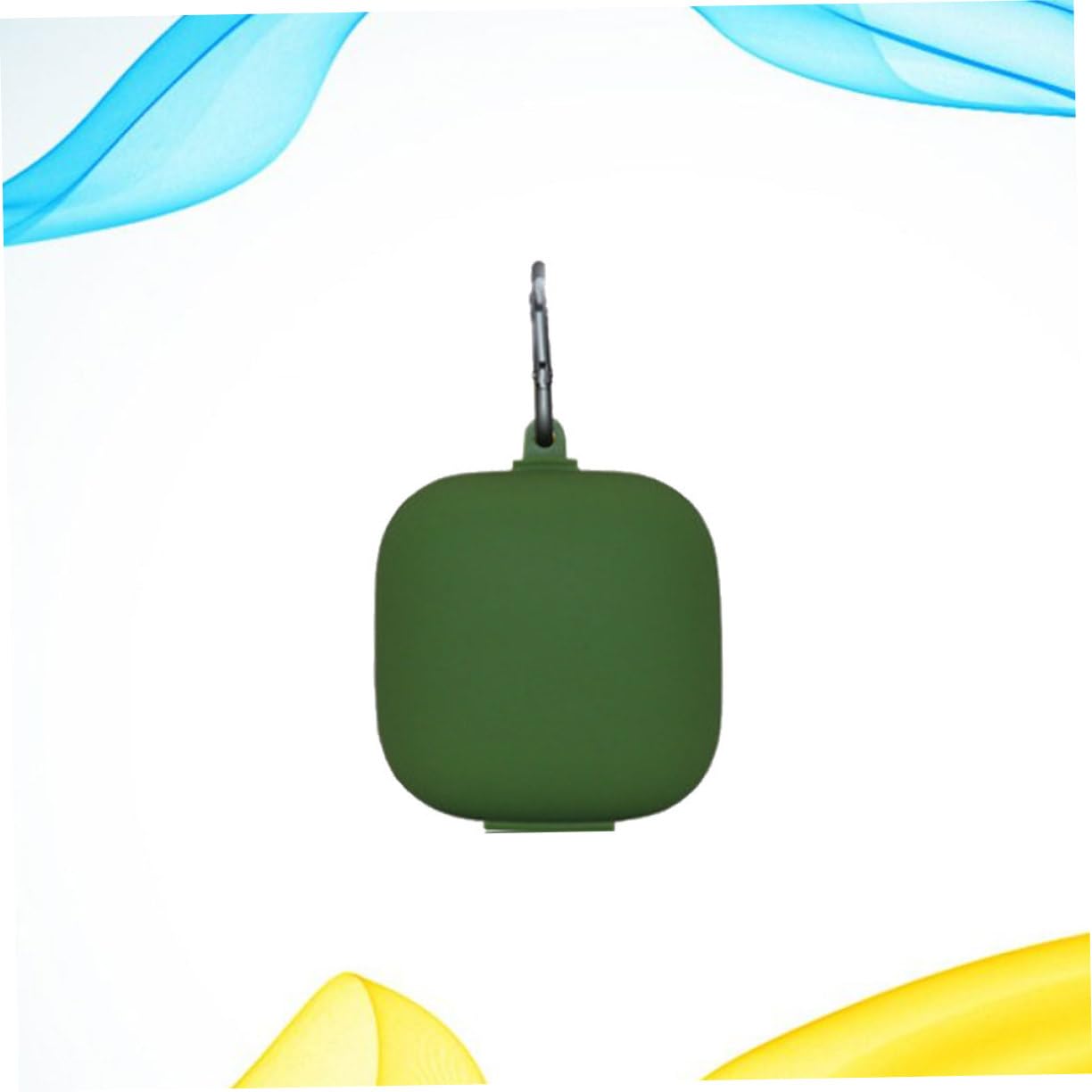 DOITOOL Estuche De Silicona para Auriculares (3 Unidades) Diseño De Hebilla Metálica Color Verde