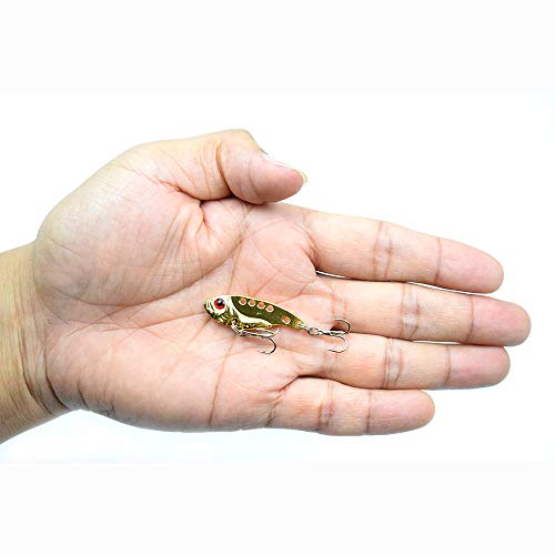 Yialia Vib isca de pesca de metal vibrações vivas isca isca de pesca isca dura artificial isca de pe